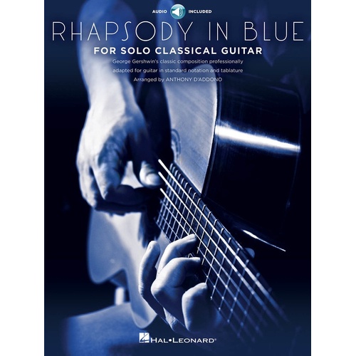 Rhapsody In Blue Solo Classical Guitar Notes and TAB (Softcover Book/CD)