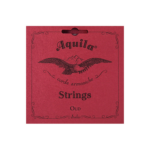 Aquila Iraqi Oud Singles Reds 1st Pair - Folk Lutes & Ouds, Standard Tension Strings, Treble Strings Made with High-Performance Bioplastic