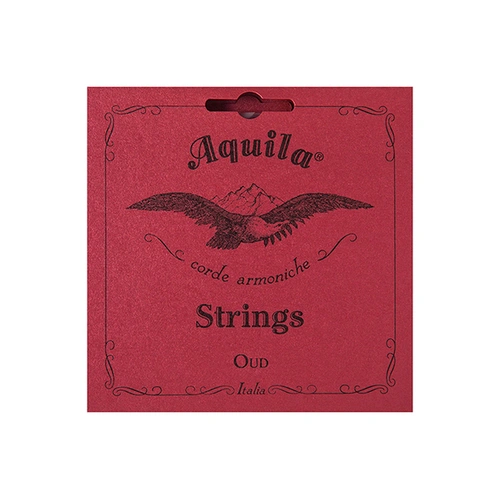 Aquila Iraqi Oud Singles Reds 1st Pair - Folk Lutes & Ouds, Standard Tension Strings, Treble Strings Made with Bioplastic Sugar