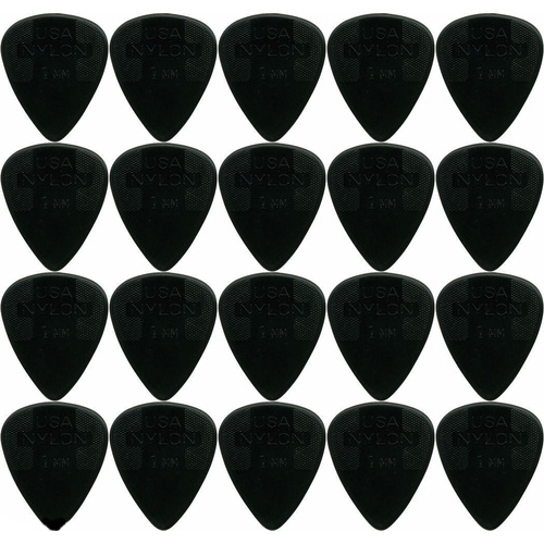 20 x Jim Dunlop Nylon Standard "Greys" 1.0MM Gauge Guitar Picks Bulk