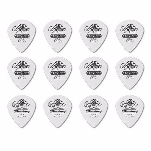 12 x Jim Dunlop Tortex Jazz 3 White 1.00mm Guitar Picks III 478R