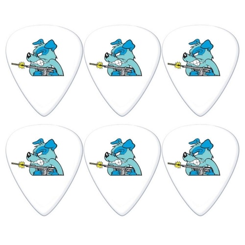 6 x Jim Dunlop FRANK KOZIK Anger Management Tortex Wedge Guitar Picks 1.00mm