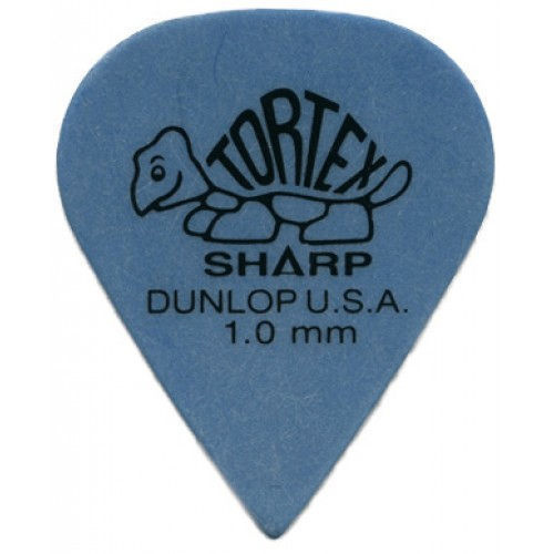 12 x Jim Dunlop Tortex Sharp 1.00mm Gauge Guitar Picks 412R USA Free Post