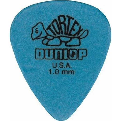 10 x Dunlop Tortex Standard Blue 1.00mm Guitar Picks / Plectrums 