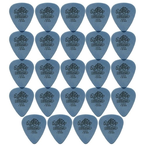 24 x Jim Dunlop Tortex Standard 1.00mm Blue Guitar Picks Bulk Bag