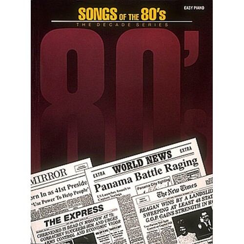 Songs Of The 80s Easy Piano (O/P) (Softcover Book)