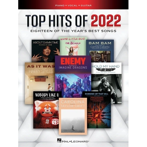 Top Hits of 2022 Piano, Vocal & Guitar Songbook