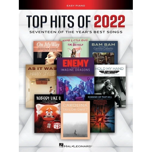 Top Hits of 2022 Easy Piano Songbook