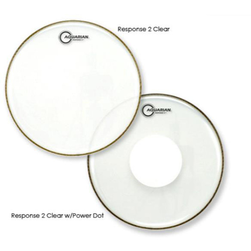 Aquarian RSP2-16 Response 2 2Ply Clear Drumhead