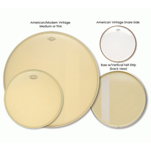 Aquarian MOTC-K22B Vintage 2/Felt Strip Drumhead