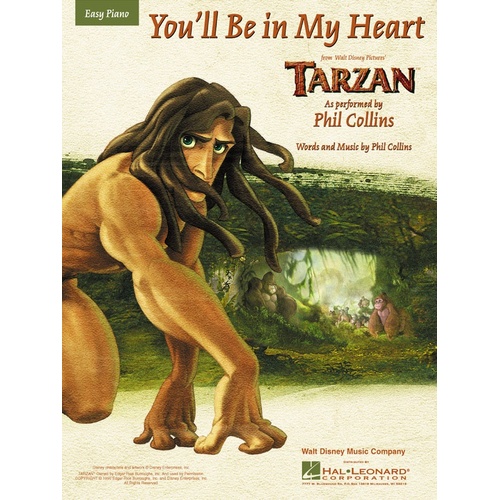 You'll Be In My Heart From Tarzan Easy Piano (Single Music Sheet) 
