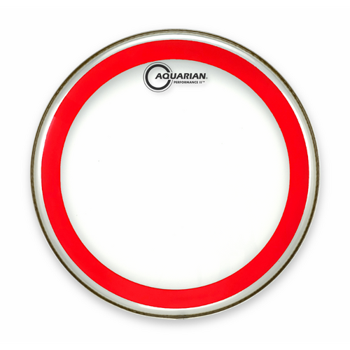 Aquarian PF12RED Performance II 2-Ply Clear Drumhead