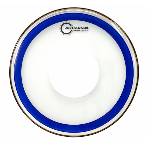 Aquarian PF14PDBLUE Performance II 2Ply Drumhead with PDOT