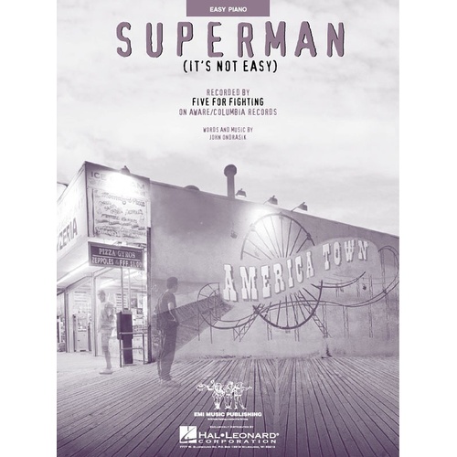 Superman (Its Not Easy) Easy Piano (Sheet Music)