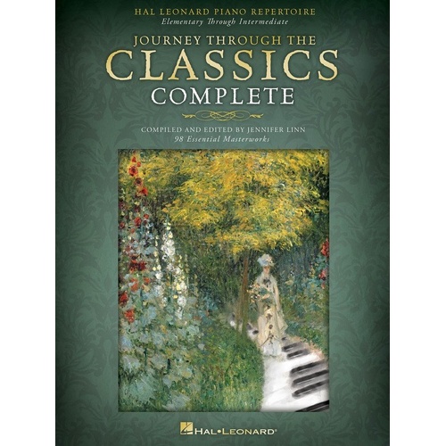 Journey Through the Classics Complete for Piano - Hal Leonard, 184 Pages, Piano Solo, Graded Pieces, Ideal for Auditions and Recitals