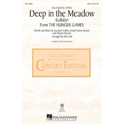 Deep In The Meadow (Hunger Games) SAB (Octavo)