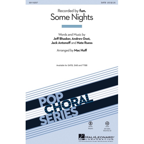 Some Nights SAB (Octavo)