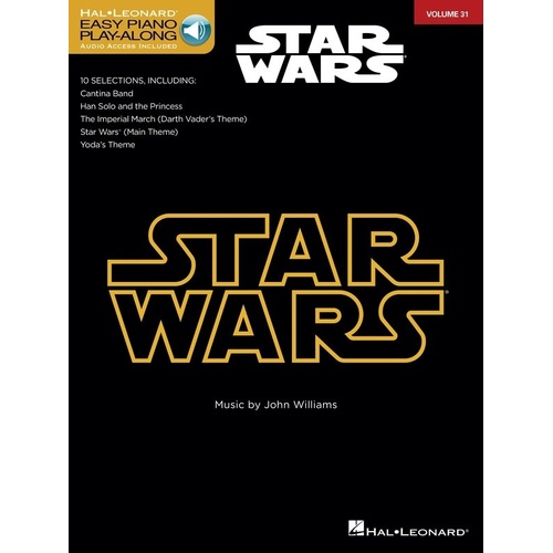 Star Wars Easy Piano Playalong V3 Book