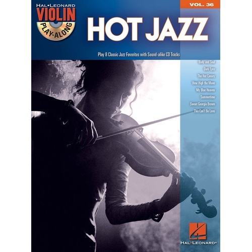 Hot Jazz Violin Play-Along Book/CD V36