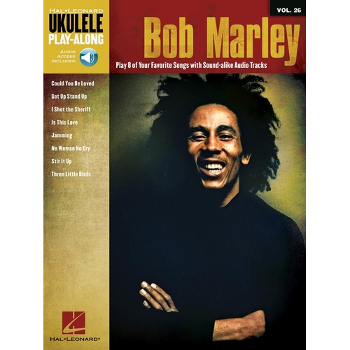 Bob Marley Ukulele Play Along Book/CD V26 (Softcover Book/CD)