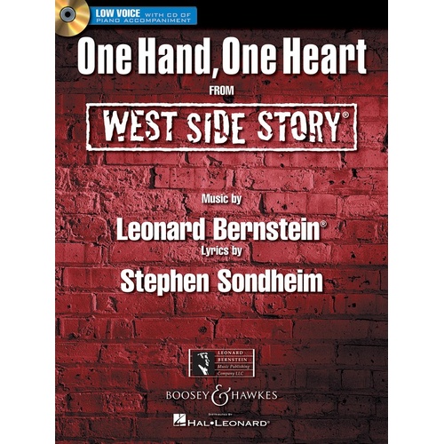 One Hand One Heart (Single Music Sheet) & Accomp CD Low Voice