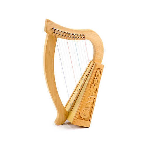 Baby Harp - 12 String Carved w/Bag