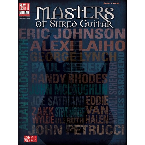Masters Of Shred Guitar Notes and TAB Pili (Softcover Book)