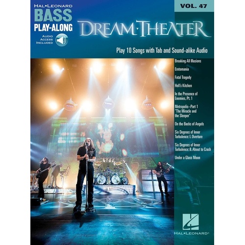 Dream Theater Bass Play-Along V47 BK/OLA