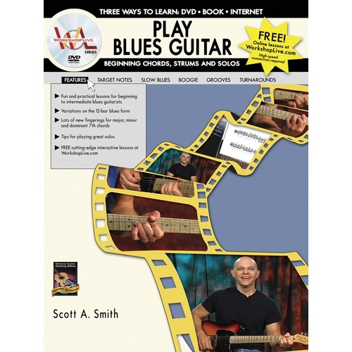 Play Blues Guitar Beginning Chords Book/DVD