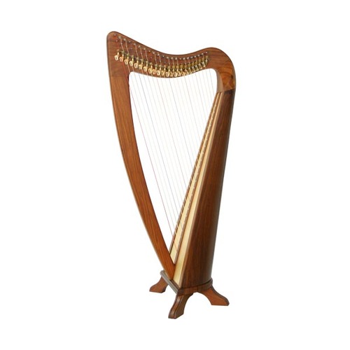 Folk Harp - 22 String Plain Sides - Round Back w/Bag