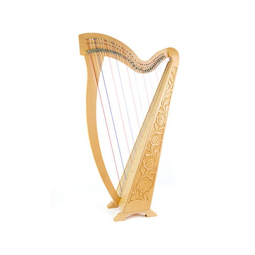 Meghan Harp - 36 Strings Carved w/Bag