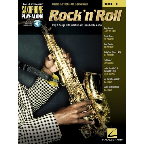 Rock N Roll V1 Saxophone Play Along Book/CD (Softcover Book/CD)