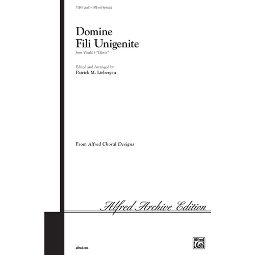 Domine Fili Unigenite SATB Arr Liebergen