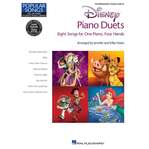 Disney Piano Duets Intermediate by Hal Leonard