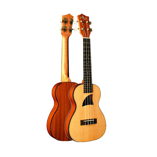 Eddy Finn Travel Concert Ukulele TRVC - Spruce Top, Walnut Bridge, Satin Finish, 22.25" Length, 18 Frets, 7.25" Body Width