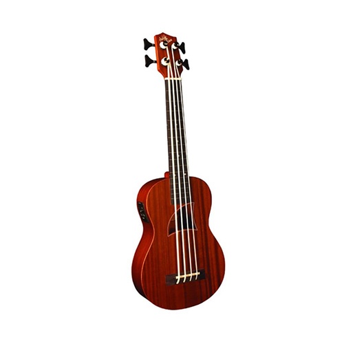 Eddy Finn Ukulele-Bass eBass with Mahogany Body, Active Pickup, and Built-in Tuner
