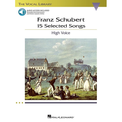 Schubert - 15 Selected Songs High Voice Book/Online Audio (Softcover Book/Online Audio)