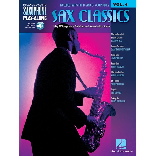 Sax Classics V4 Saxophone Play Along Book/CD (Softcover Book/CD)