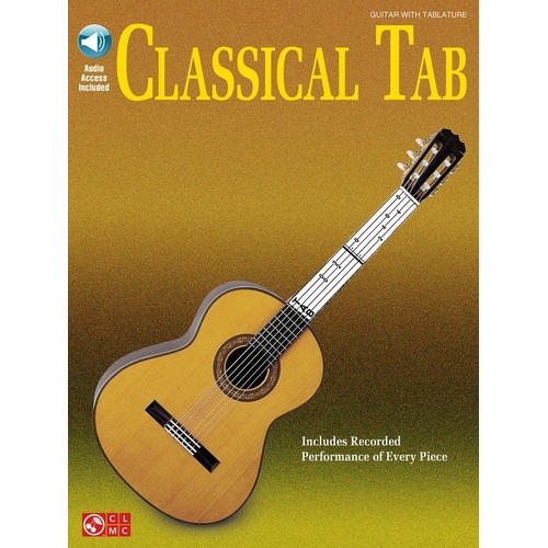 Classical Guitar Tab Book with 30 Pieces in Standard Notation and Tablature