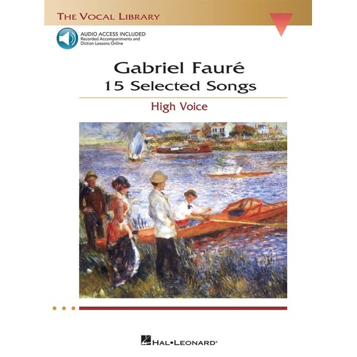 Faure - 15 Selected Songs High Voice Book/Online Audio (Softcover Book/Online Audio)