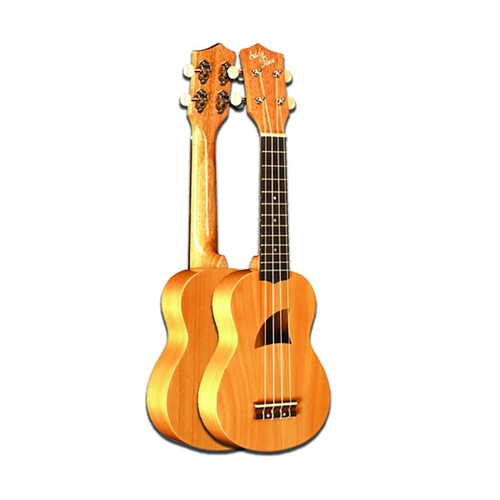 Eddy Finn Basswood Soprano Ukulele EF-3 with Bone Nut, Aquila Strings, Open Geared Tuners
