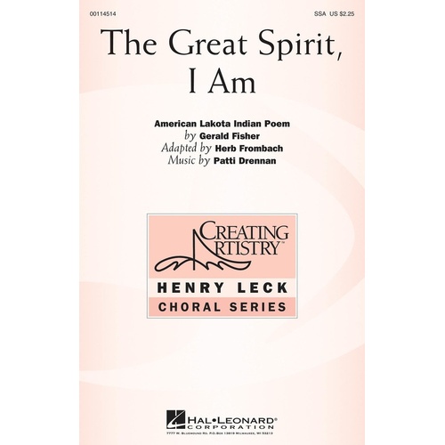Great Spirit I Am SSA (Octavo)