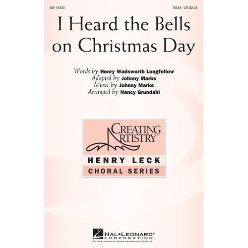 I Heard The Bells On Christmas Day ssA (Octavo)