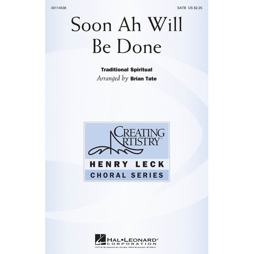 Soon Ah Will Be Done SATB (Octavo)