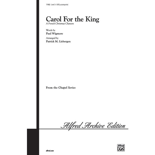 Carol For The King SATB French Christmas Chanson