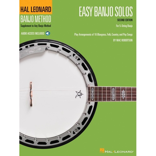 HL Easy Banjo Solos 2nd Ed W/ Online Audio (Softcover Book/Online Audio)