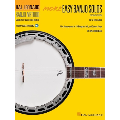 More Easy Banjo Solos for 5-String Banjo - Second Edition with Online Audio Access