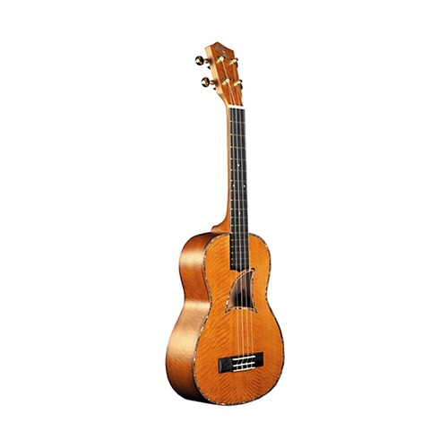 Eddy Finn EF-80 Concert Ukulele - Solid Mango, Satin Finish, Rosewood Fretboard, Mahogany Neck, Gold Kluson Style Keys