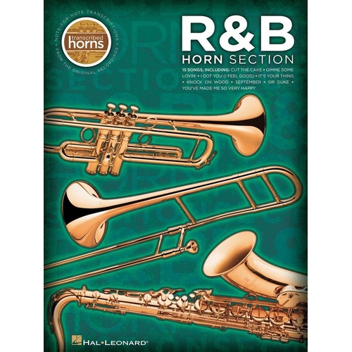 R&B Horn Section Transcribed Scores - Trombone & Trumpet, 136 Pages, Hal Leonard