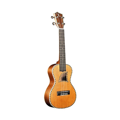Eddy Finn EF-15 Concert Ukulele - Solid Mahogany with Fishbone Binding